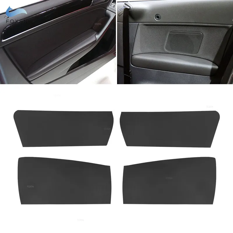 

only 3 doors Car Armrest Leather Cover For VW Golf 6 2010 2011 2012 2013 4pcs Interior Door Armrest Panel Cover Sticker Trim