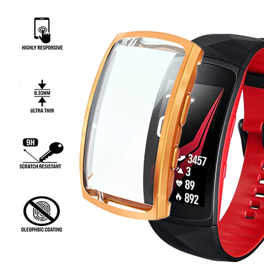 Чехол для часов, чехол для samsung gear Fit 2 Pro Band, тонкий чехол из ТПУ, защитный чехол для gear Fit 2 R360 2Pro fit2, защитный экран