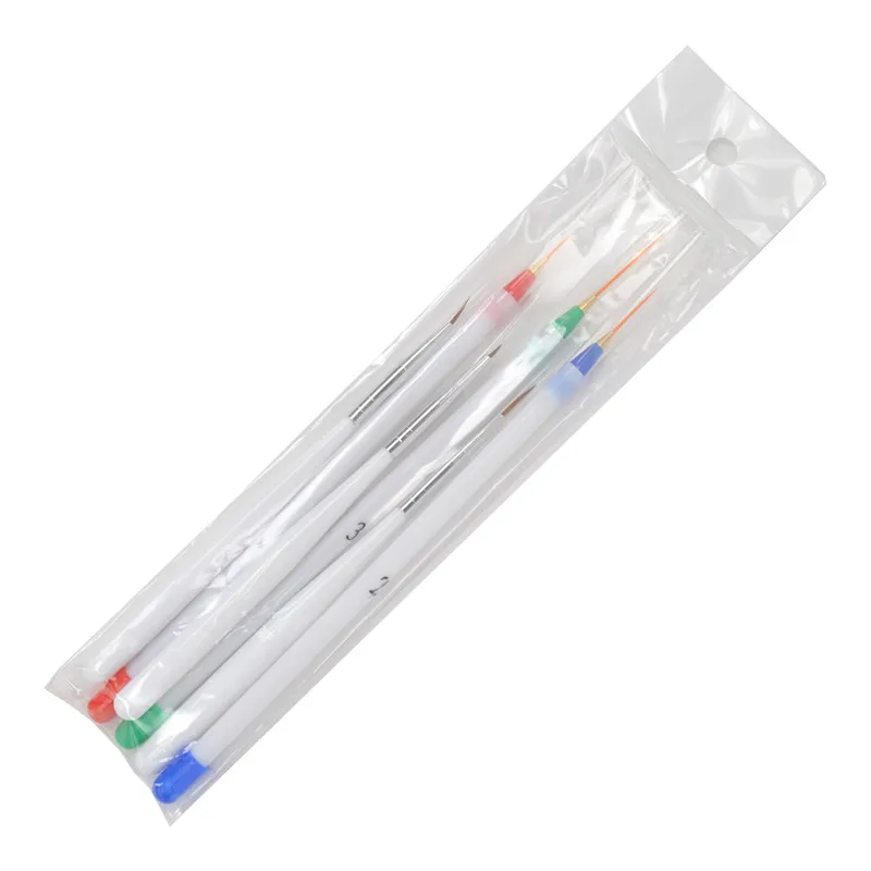 6 шт./упак. мелкий рисунок чередование вкладыш Дизайн Советы нейл-арта Ручка щетки