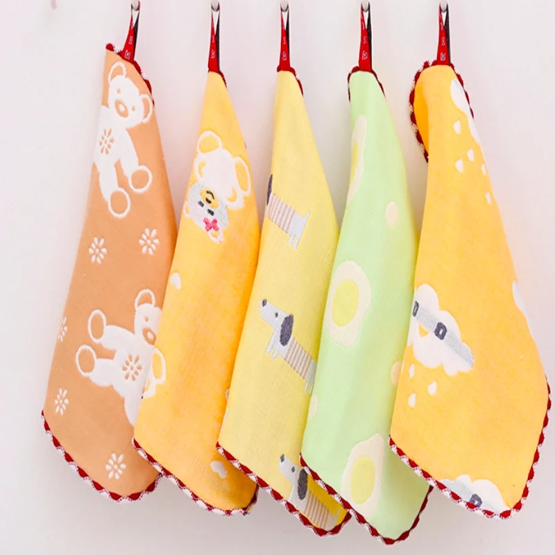 Новинка квадратное полотенце из чистого хлопка 25*25 см детское безопасное для