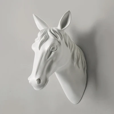 Подвесной настенный в виде лошадиной головы с трехмерной аппликацией