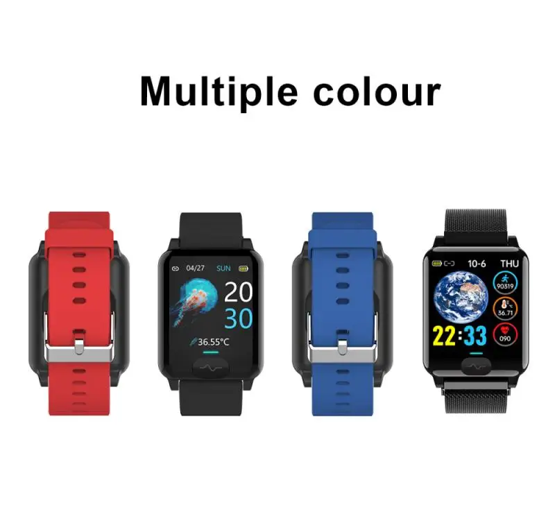 

E04S Smart Bracelet Sleep Monitoring Exercise Mode Call Reminder Alarm Clock Reminder Record Data Through APP ECG PPG Wristband