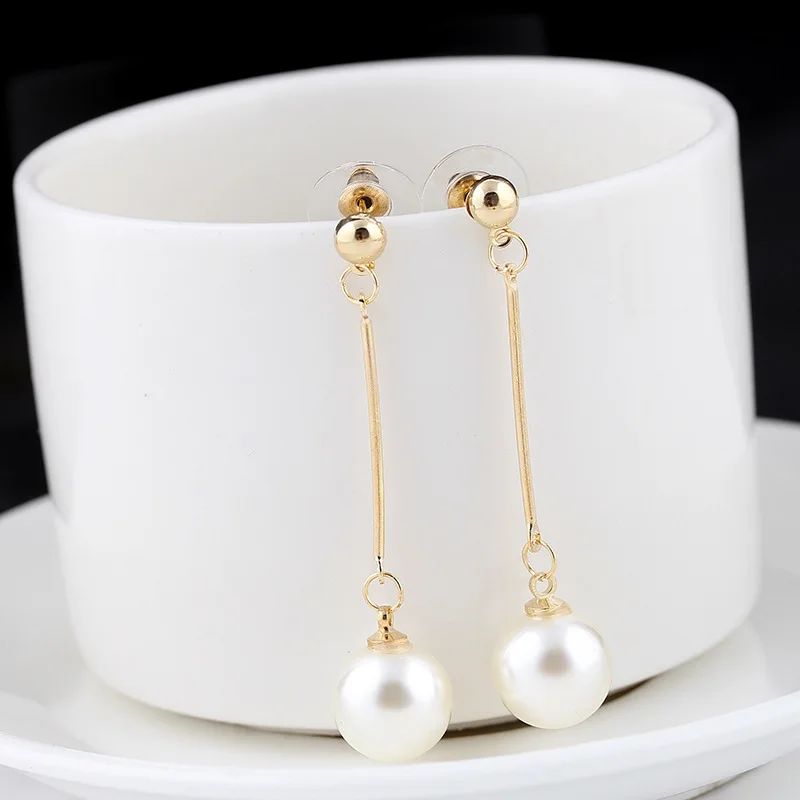 

Sailing Rain Spring Summer Pearl Earring For Women Rock Vintage Bride Girls Gifts Triangle Fashion Jewelry Stud Earings