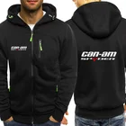 Новинка 2021, мужской свитер на молнии с логотипом Can-am на весну и осень, спортивная одежда, куртка унисекс с принтом, свитер J