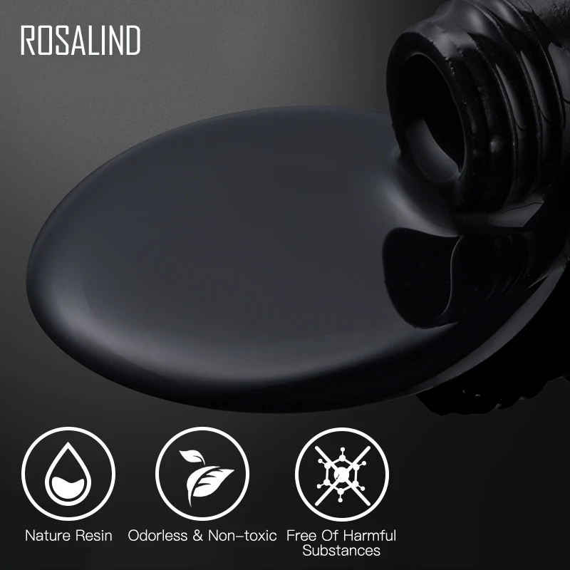 ROSALIND 7 мл Матовый верхний слой лак для ногтей гель Vernis Полупостоянный впитывающий