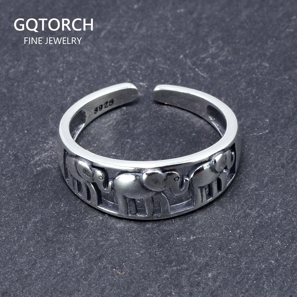 Женское Открытое кольцо с 3 слонами маленькое открытое ювелирное изделие из