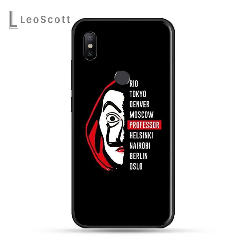 

TV Series Money Heist House Phone Case For Xiaomi Redmi 7 8 9t a3 9se k20 mi8 max3 lite 9 note 9s 10 pro