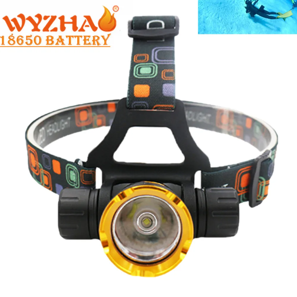 Дайвинг T6 светодиодный подводный фара Водонепроницаемый фар осветительный