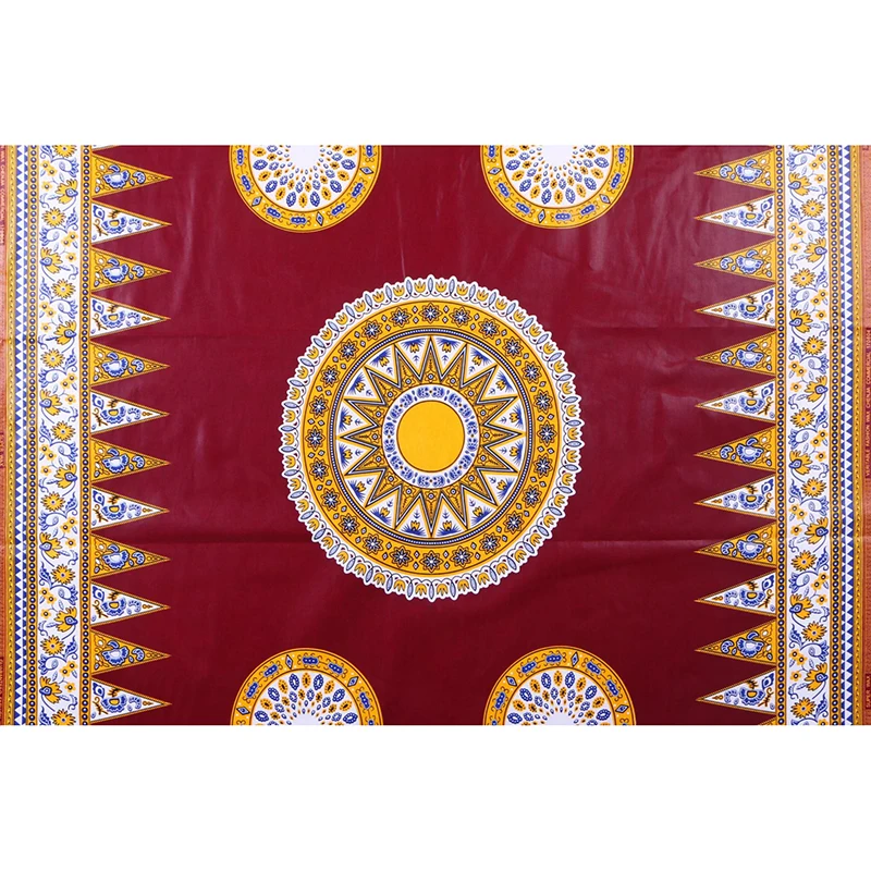 100% хлопок ткань с Африканским желтым принтом гарантия 2019 Новые поступления