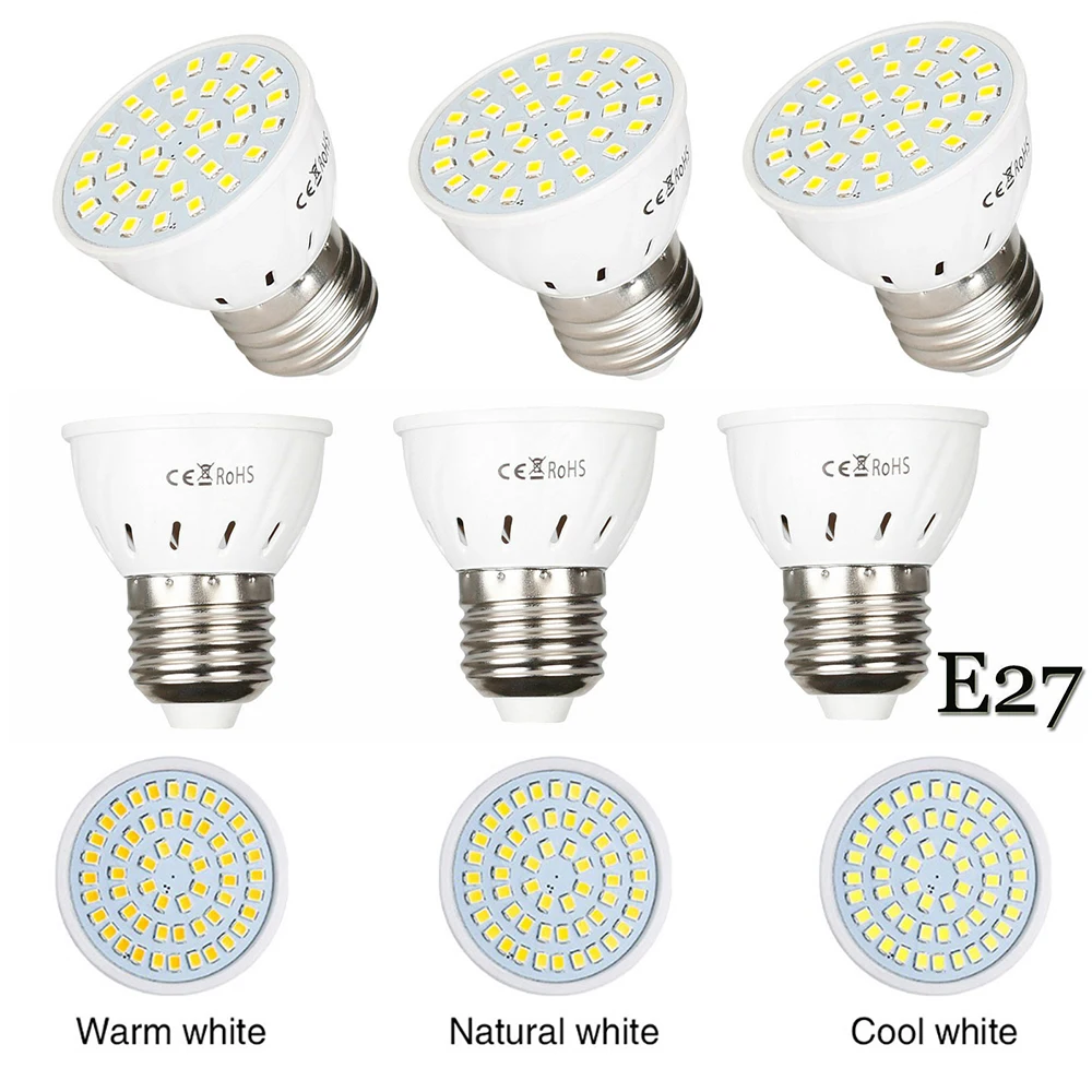 Светодиодная лампа E27 3 Вт/5 Вт/7 Вт энергосберегающая для домашнего освещения