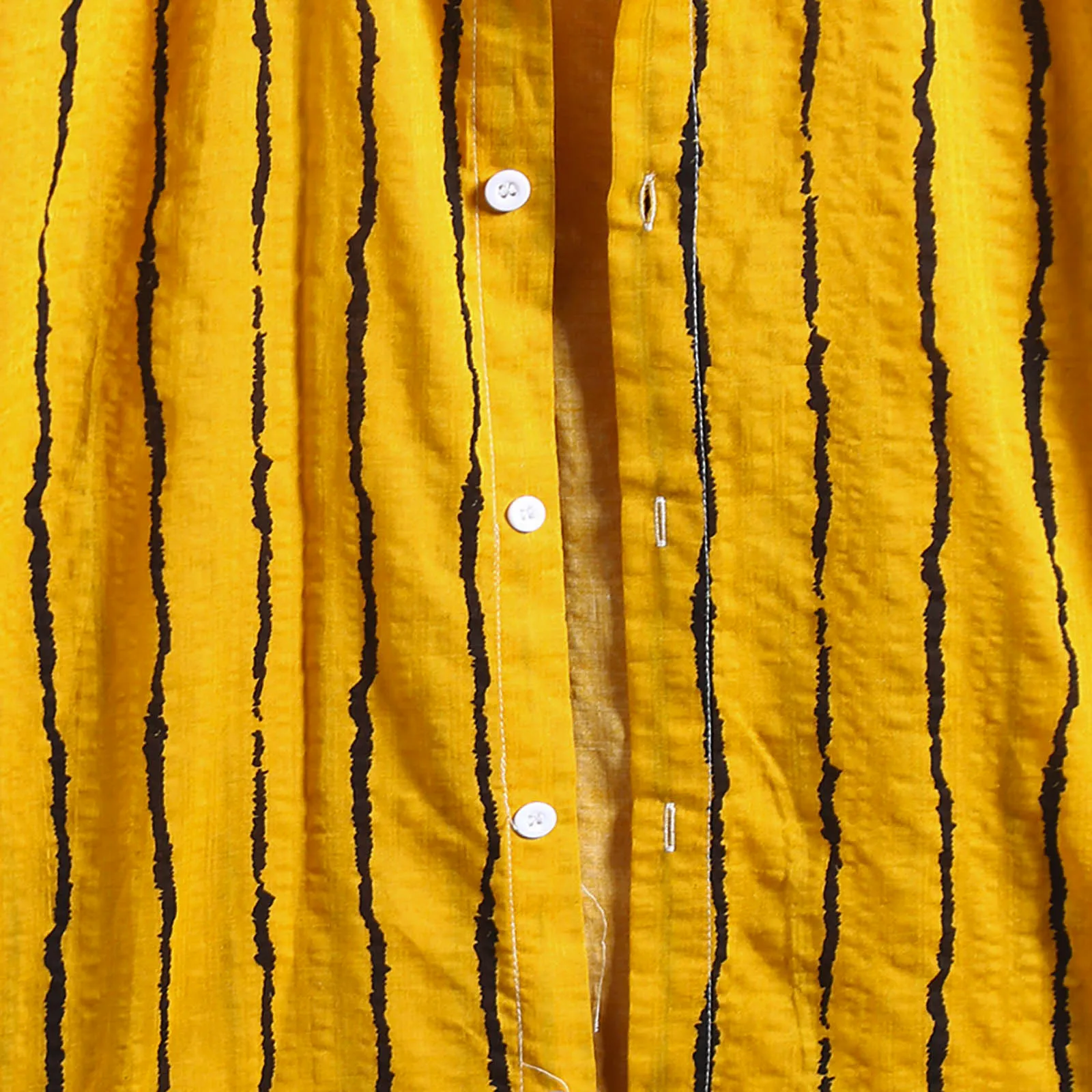 

Men Hawaiian Shirt Striped Printing Breathable Lapel Short Sleeve Camisa 2021 Summer Casual Beach Streetwear Chic Blouse Shirts