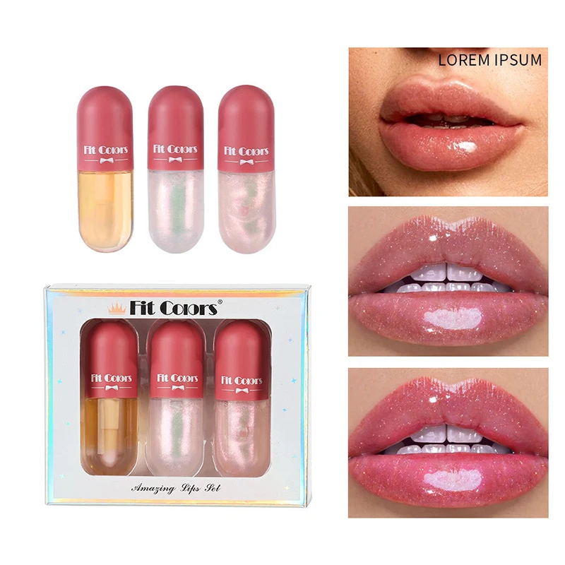 

3pcs Lipstick Velvety Set Long Lasting Nonstick Cup Not Fade Makeup Cosmetics Kit for Girl Women