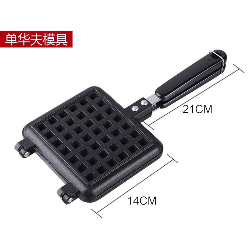 Jual Pembuat Wafel Berbentuk Hati Cetakan Coklat Panci Kue Tidak Lengket Besi Cor Alat Memanggang DIY Aksesori Dapur Molde Horno EB50HF