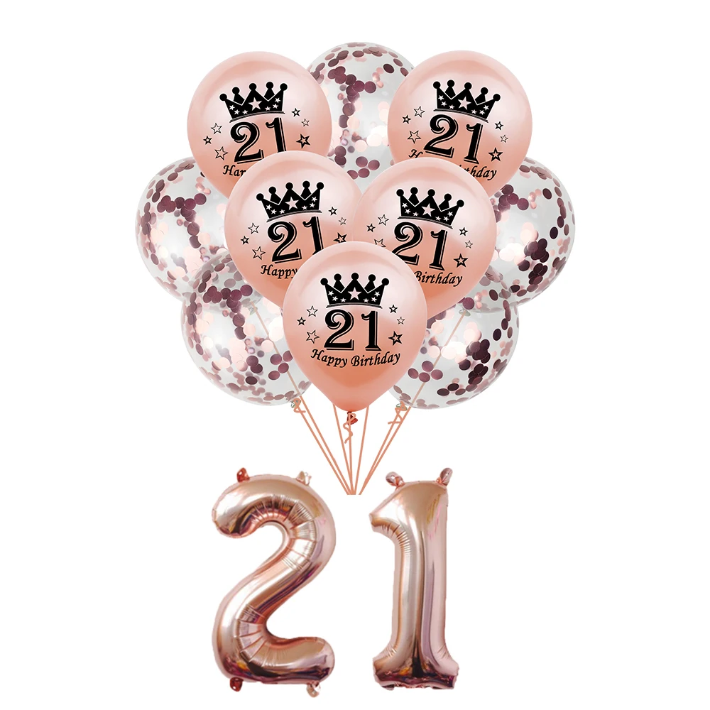 AMAWILL 12 шт./компл. 16th 18th 30th 40th 50th воздушные шары для взрослых День рождения