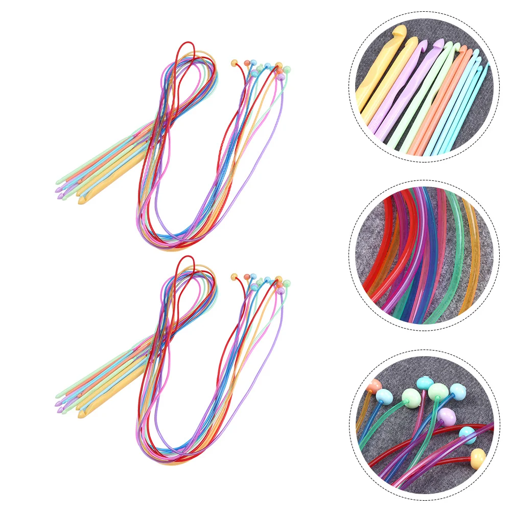 

24 шт. вязальные спицы, пластиковые крючки для вязания, практичные инструменты «сделай сам»