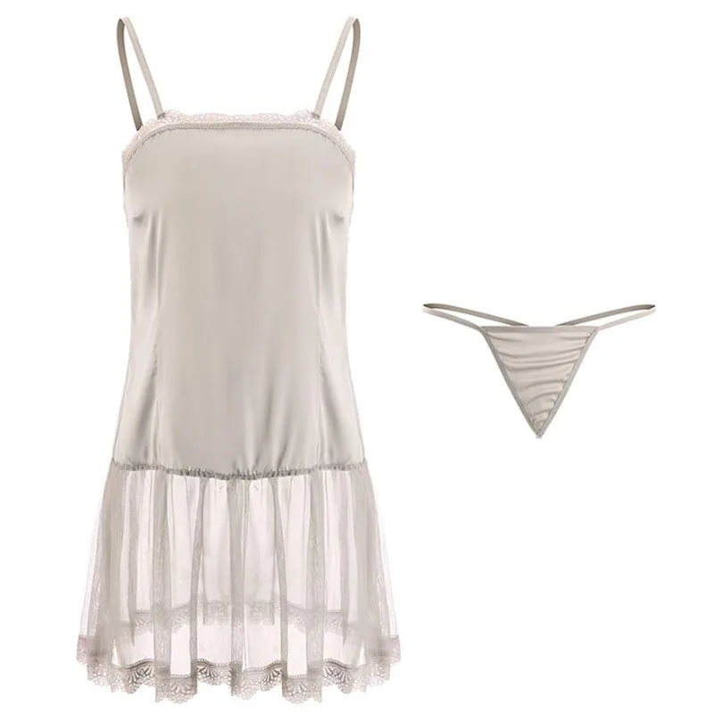 Белый домашнее платье Стильная женская обувь из сатина и сетчатой боковой кнопки