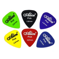lots of 100pcs alice ap h 0 81mm glossy clear transparent pc guitar picks mixed colors