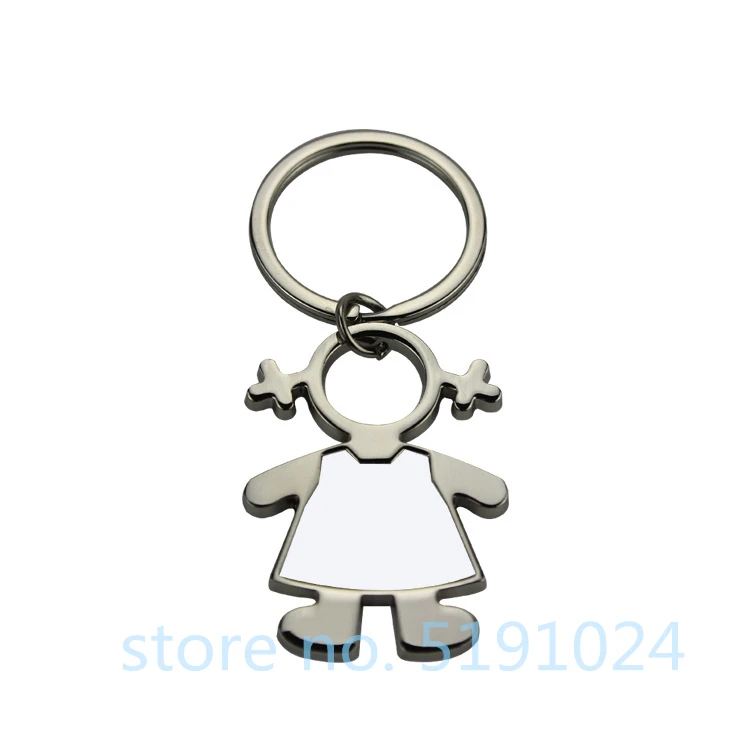 Free shipping metal key ring for sublimation blank keychain for heat transfer blank consumable materials DIY Couples style12/lot