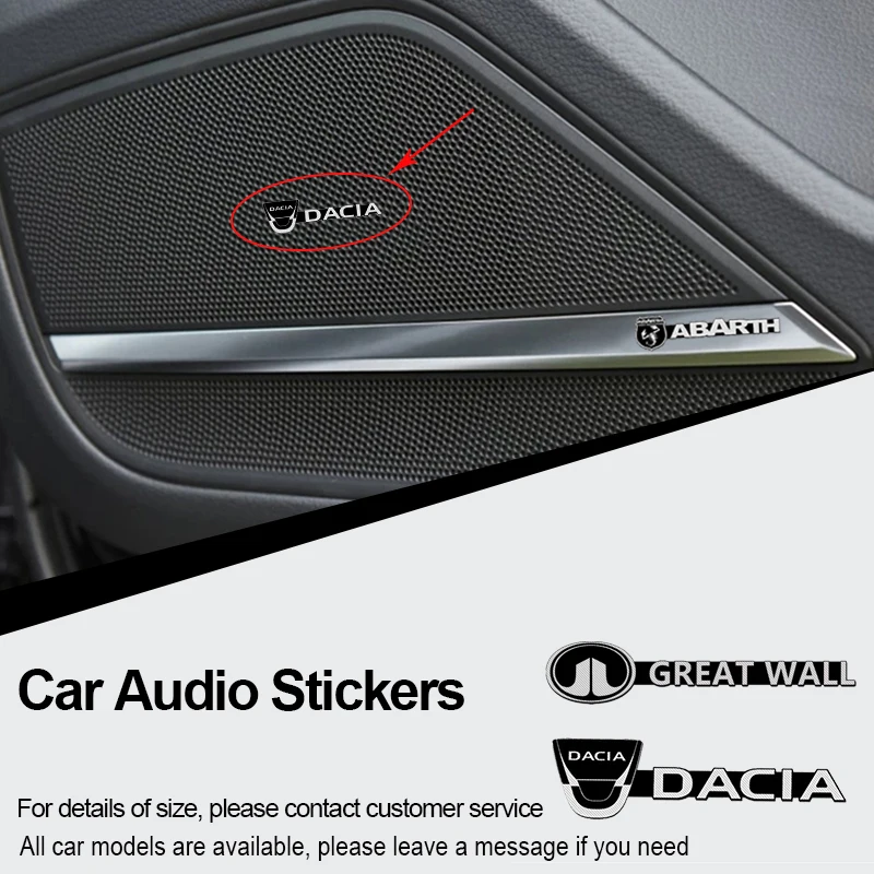 

2Pcs Car Sound Audio Emblem Stickers for Ford Escape Kuga Mondeo Ecosport Fiesta Focus 2 3 MK1 MK2 Auto Styling Accessories
