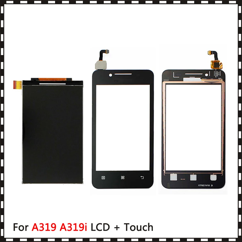 

High Quality 4.0'' For Lenovo A319 A319i Lcd Display With Touch Screen Digitizer Sensor