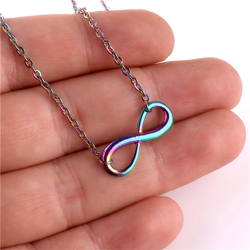

Connectors Necklaces For Women Men Fashion Pendants For Jewelry Necklace Rainbow Chain Around The Neck Decoration Female Collier