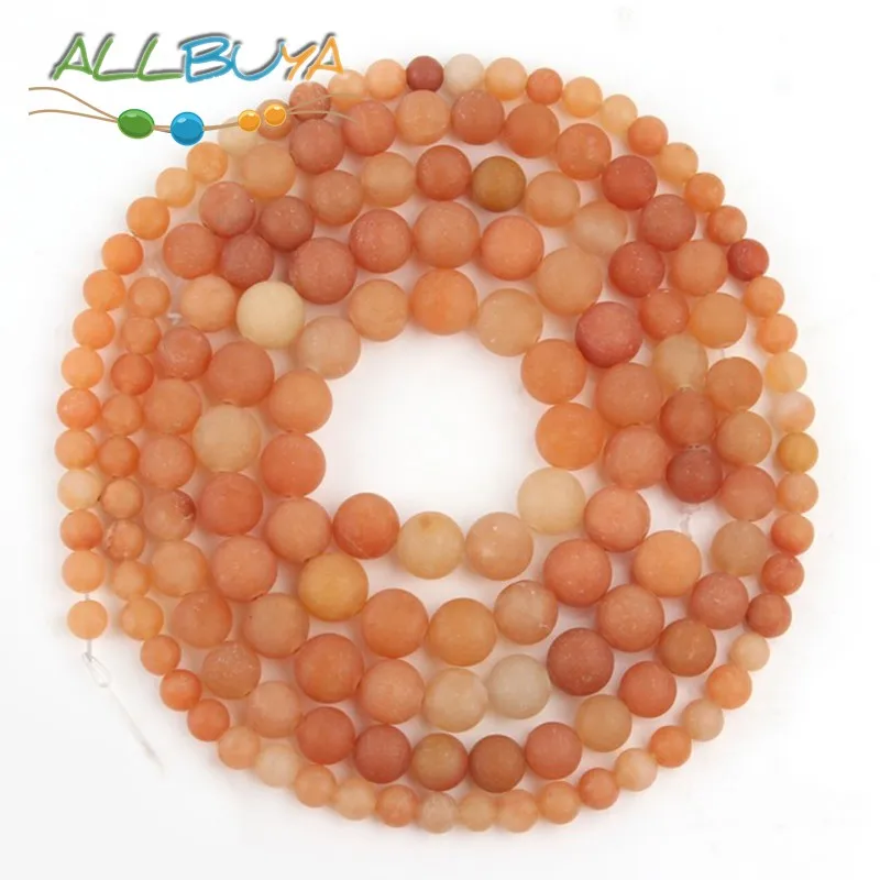 Натуральные камни матовые тусклые полированные бусины из нефрита авантюрин