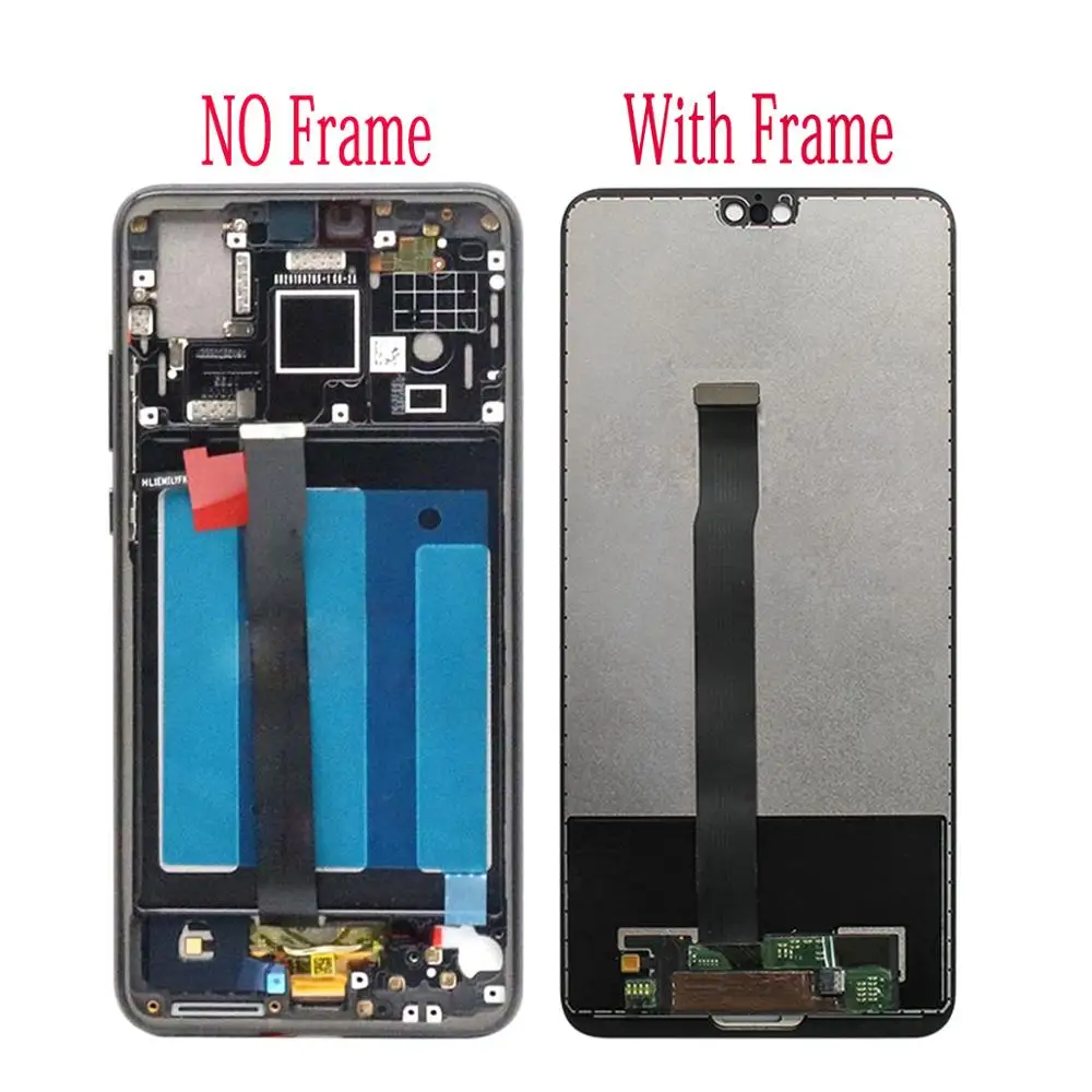 5.8&quot P20 LCD For Huawei Display ML-L09 EML-L22 EML-L29 Touch Screen Tested Digitizer Assembly Replacement with Frame | Мобильные