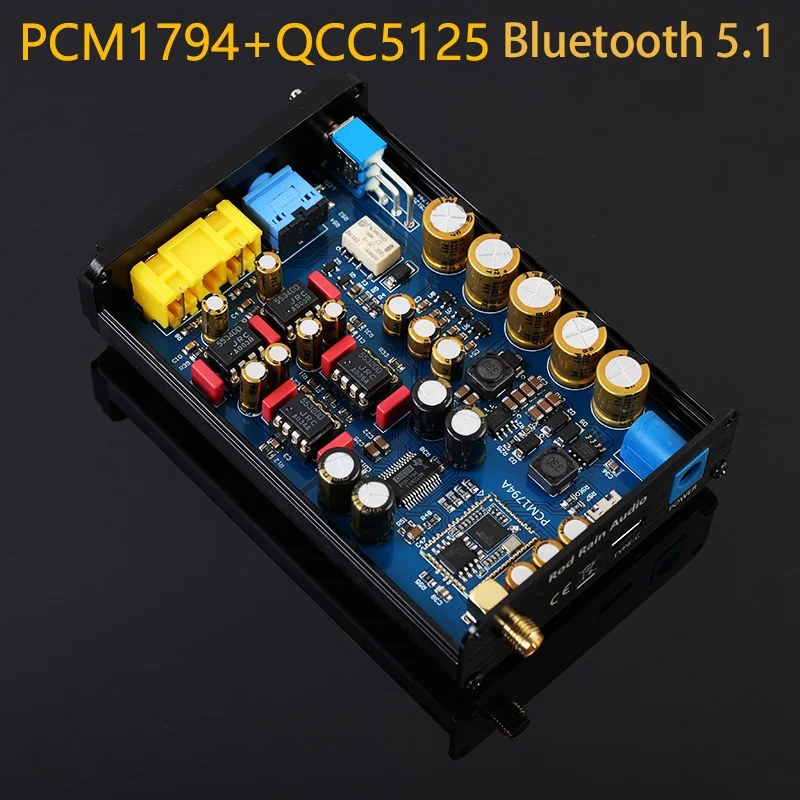 Hi-Fi QCC5125 APTX HD LDAC Bluetooth 5.1 беспроводной приемник-адаптер PCM1794 USB DAC декодер |