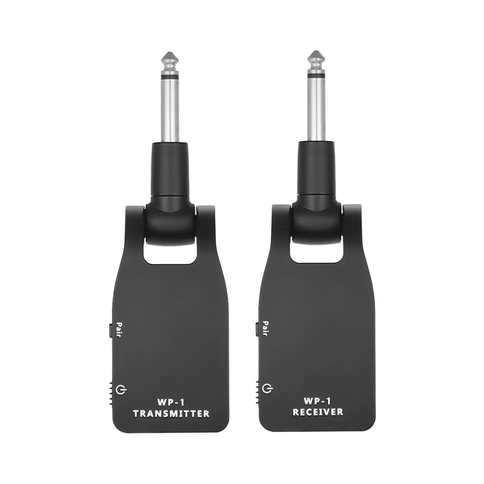 

Muslady 2.4G Wireless Guitar Transmitter Receiver Wireless Transmitter Guitar Rechargeable Battery 30M Black/ Silver