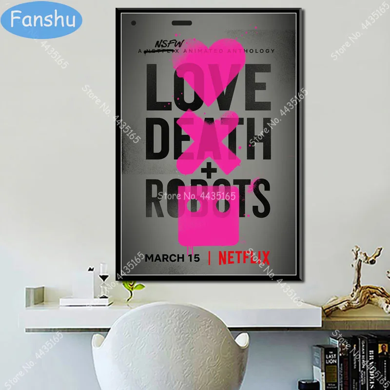Популярный постер для ТВ сериала Love Death & robot Картина на холсте плакаты и принты