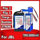 Аккумулятор HSABAT 7000 мАч  26000 мАч для JBL Flip 4 Flip4  Flip 3 Flip3  XTREME  Boombox  Charge 3