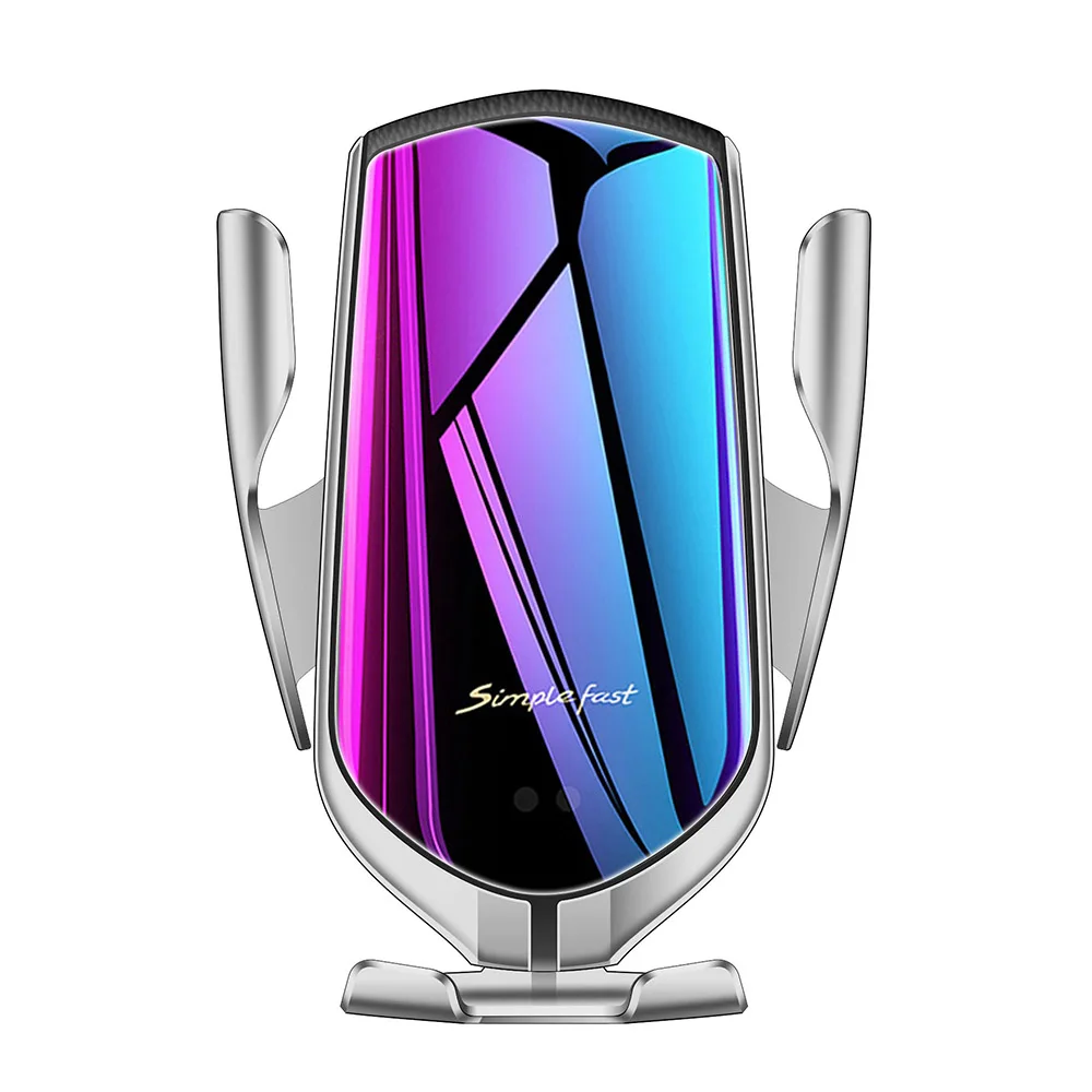 Silver FDGAO 10 Вт беспроводное автомобильное зарядное устройство для iPhone 11 Pro X XS XR 8 автоматический Qi Быстрая зарядка держатель телефона крепление для samsung S10 S9 S8 - Цвет: Silver