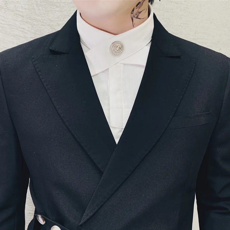 

(Jackets+Pants) 2020 Brand clothing Men's high quality Pure cotton business Blazers/Male slim fit two piece suits/business suit