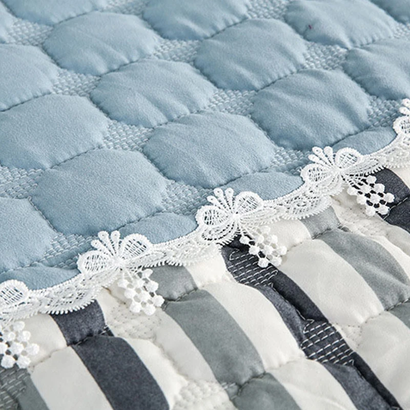 Тканевый Простроченный чехол для дивана гостиной однотонный грязеотталкивающий