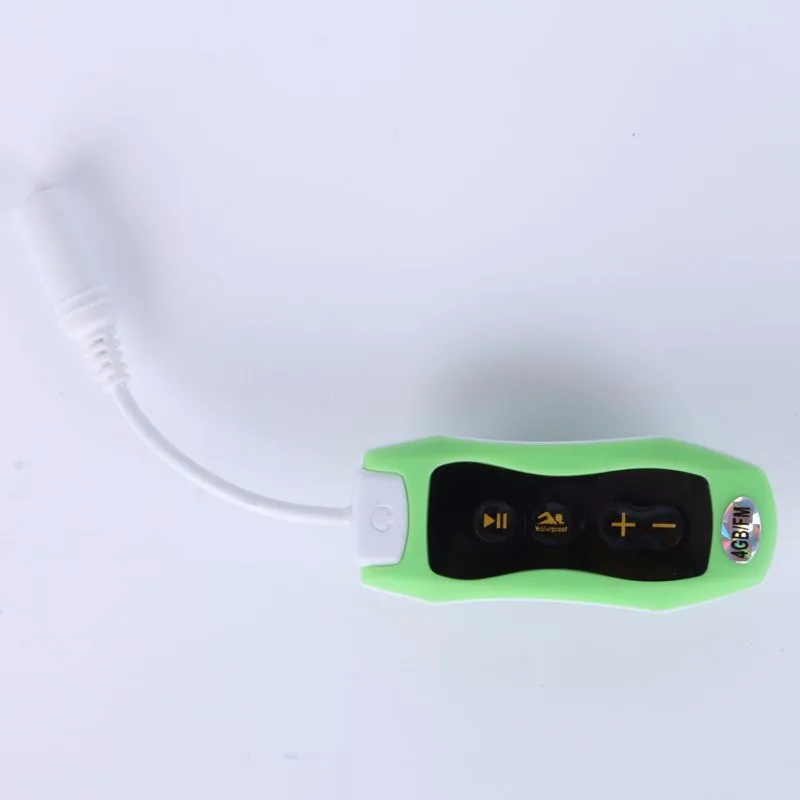 Водонепроницаемый IPX8 Mp3 плеер 4 Гб Adroit спортивный зажим MP3 с FM плавательный наушник для дайвинга