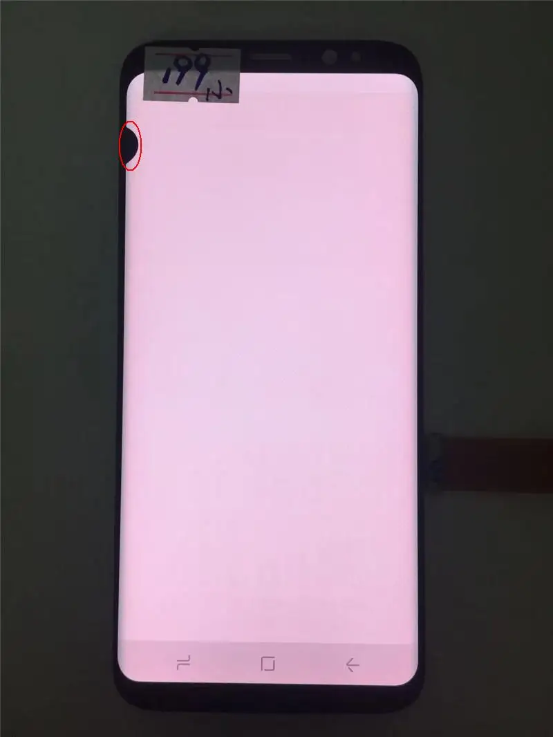 NO.199 With SBI Супер AMOLED S8 ЖК-дисплей для samsung Galaxy S8 G950 G950F ЖК-дисплей сенсорный экран оцифровать с черными точками - Цвет: NO.199 With SBI