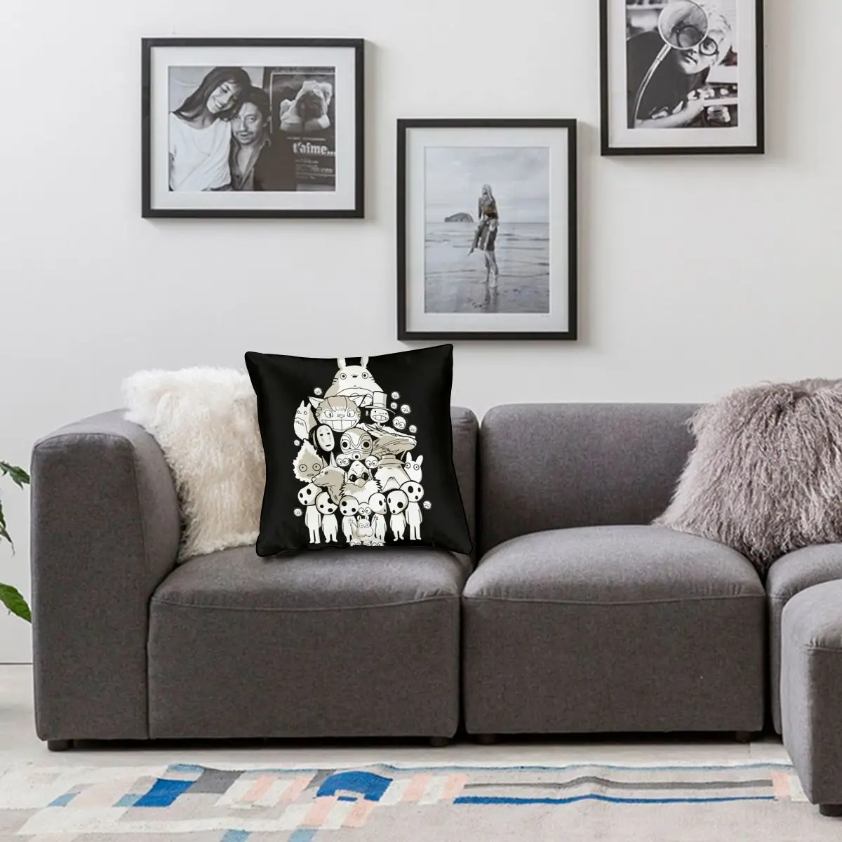 

My Neighbor Totoro Throw Pillow Cover Polyester Cushions for Sofa 45*45cm Pillowcover Home Decor