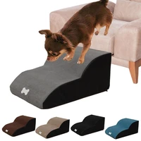 dog stairs ladder 2 steps stairs dog house ramp sponge high elasticity sofa bed ladder for dogs cats pet supplies