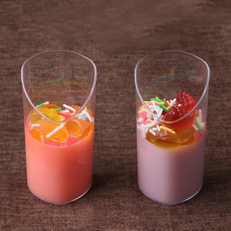 25 шт. Высокое качество прозрачная небольшие пластиковые чашки для свадьбы День