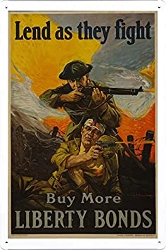 

World War I One Post-modern Tin Signs Movies American Style Wall Art for Front Door Decoration 8x12 Inches