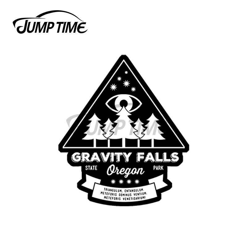 JumpTime 13x6 3 см для посещения Gravity Falls Oregon! Автомобильные наклейки и Модные 3D