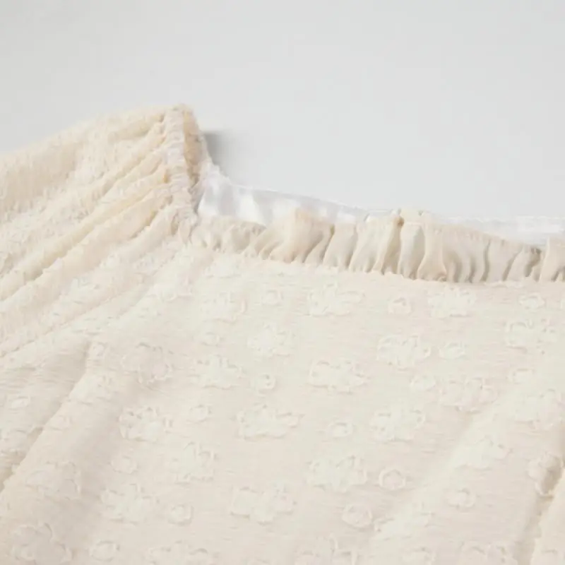 

New Fashion Summer Retro Dress for Women Korean Casual Mini Dress Woman Puff Sleeve A Line Dresses Vestidos Mujer 2021