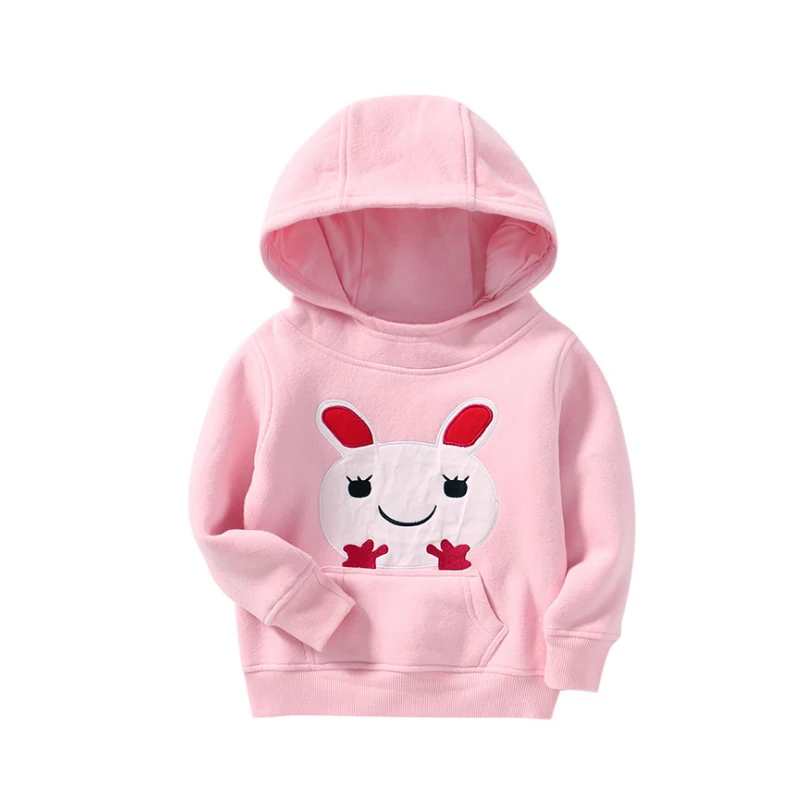 Детские толстовки с вышивкой мультяшным рисунком на весну осень и зиму для