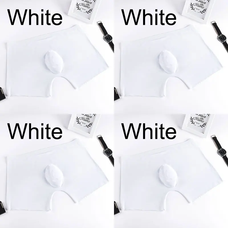 4 white 4 шт./лот, мужское нижнее белье, боксеры, шорты, мужские, ледяной шелк, бесшовные, u выпуклые, очень мягкие, сексуальные, kilot, мужские трусы, cueca, боксеры, homme - Цвет: 4 white