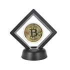BTC Биткоин золотые серебряные физические биты монета с дисплеем чехол для оформления фотографий подарочный набор