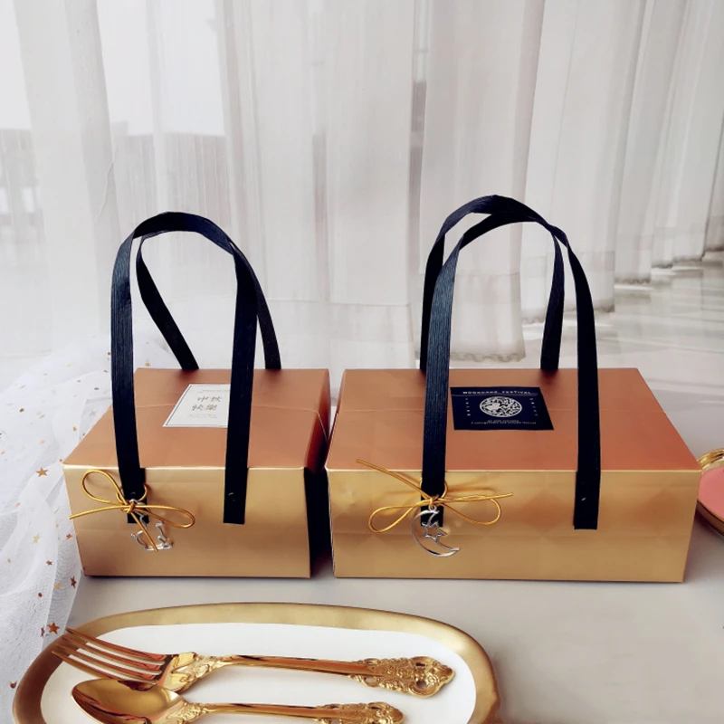 10 шт./лот Подарочная коробка с высоким профилем золотые бумажные коробки нуга