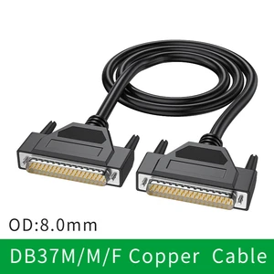 37pin male to female extension 37p cable db37 mm calbe mf serial port extend data cable cord printer 1m 2m 3m 5m 10m free global shipping
