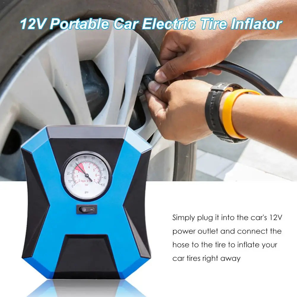 Автомобильный воздушный насос беспроводной портативный 12 в автомобильный
