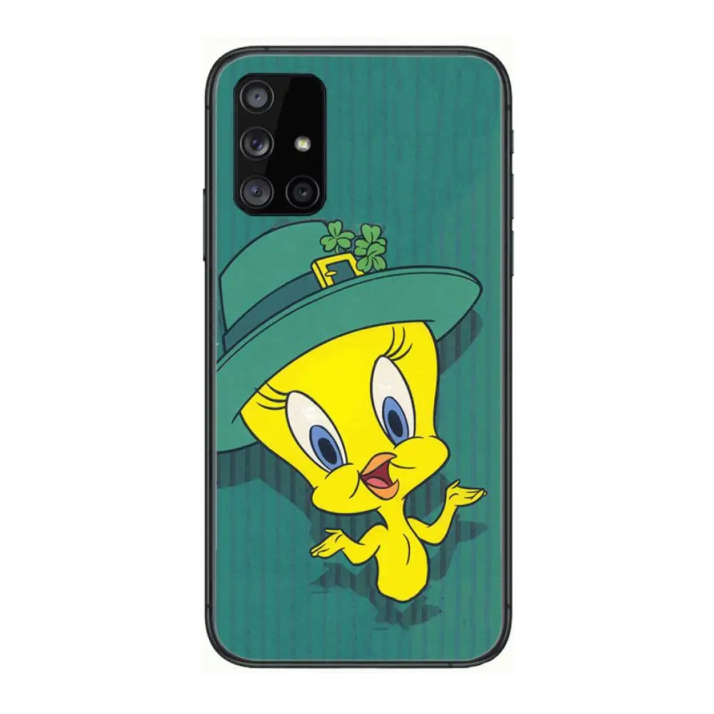 

Tweety Bird Case study Phone Case Hull For Samsung Galaxy A 90 50 51 20 71 70 40 30 10 80 E 5G S Black Shell Art Cell Cover