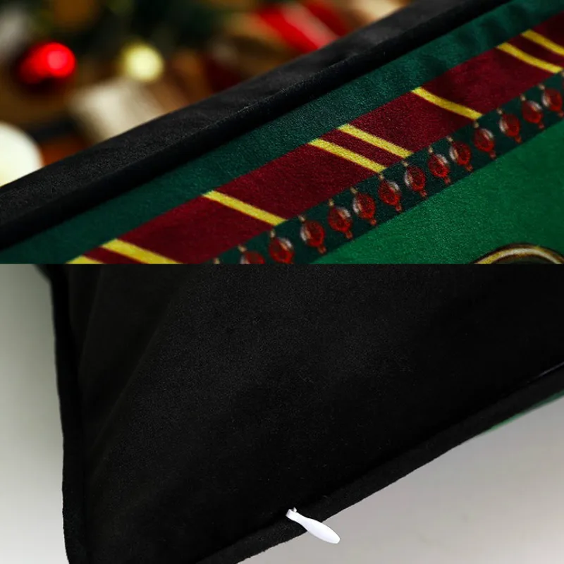 Наволочка DUNXDECO декоративная наволочка на подушку Классическая Рождественская с